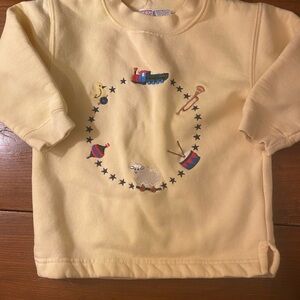 Vintage Talbots Kids Embeoidered Christmas Crewneck Sweatshirt Sz2T